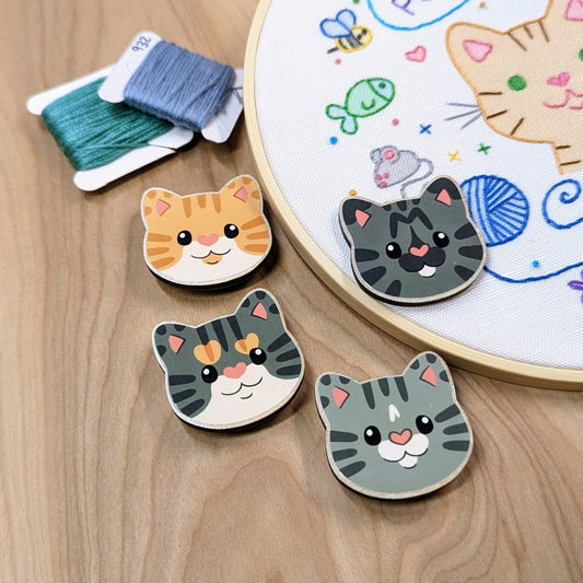 Cute Cat Face Needle Minder
