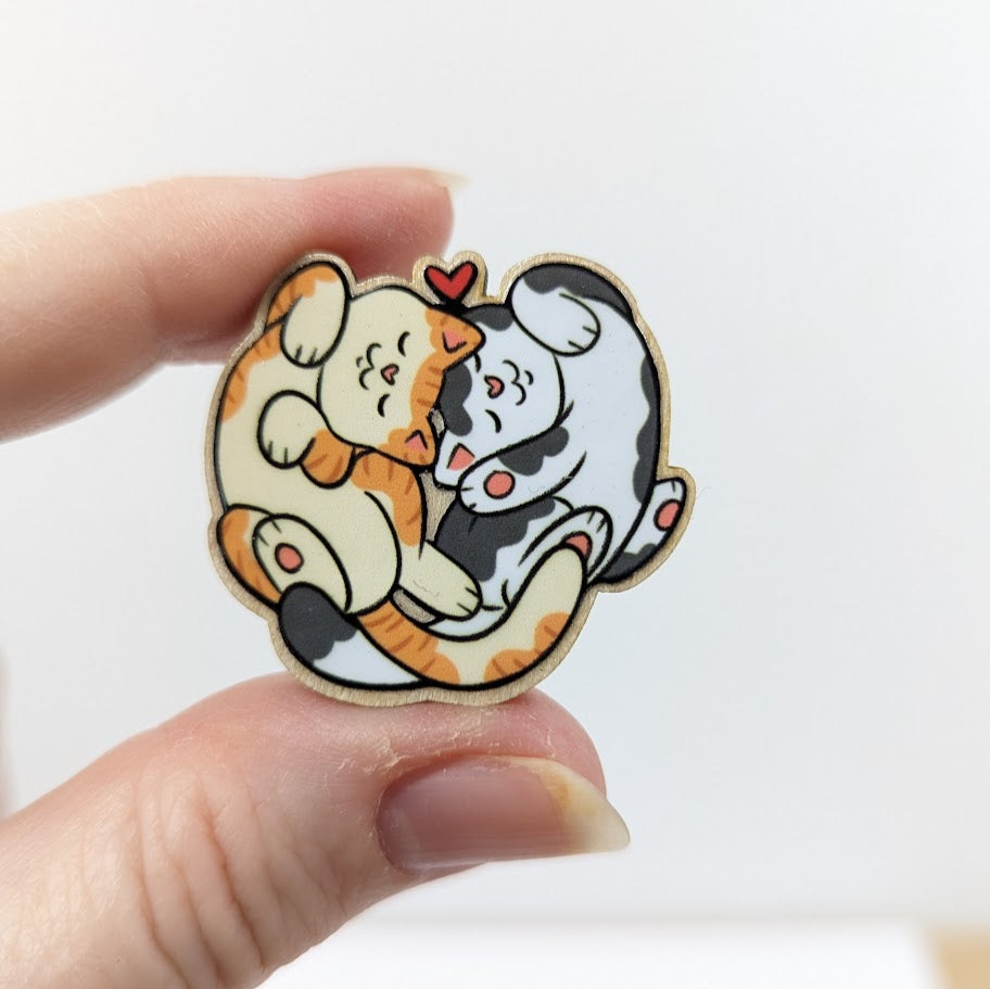 Valentines Cats Needle Minder