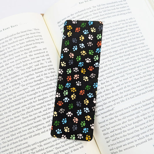 Paw Print Paper Bookmark