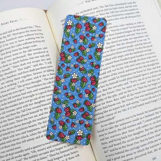 Strawberries Paper Bookmark