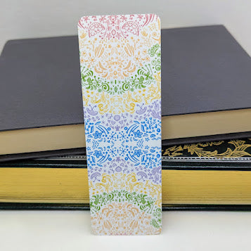 Floral Doodles Paper Bookmark