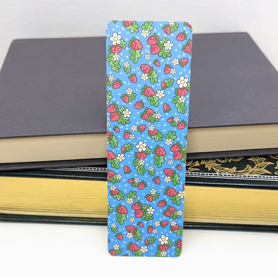 Strawberries Paper Bookmark