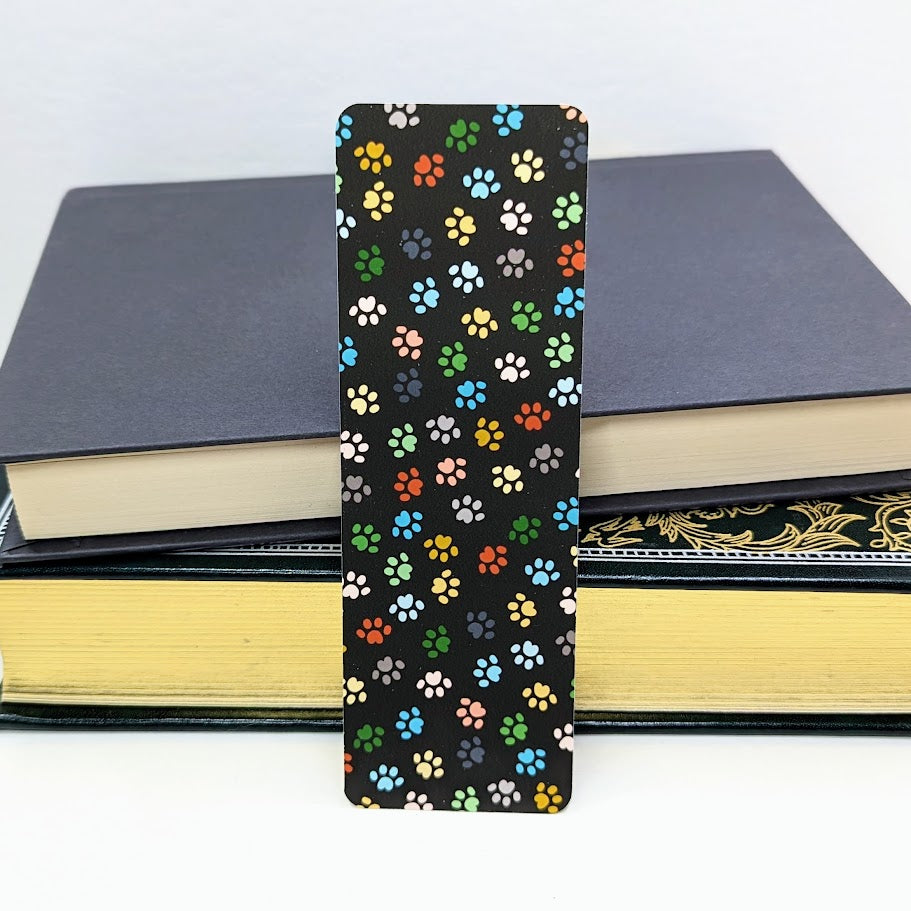 Paw Print Paper Bookmark