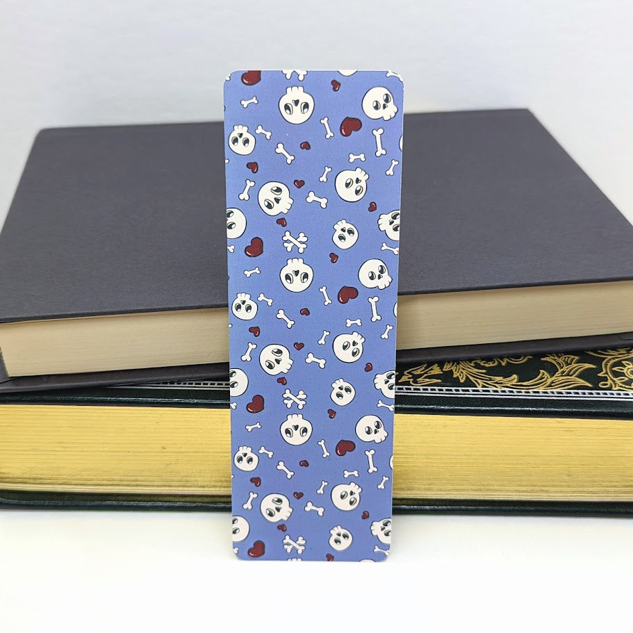Skulls Paper Bookmark