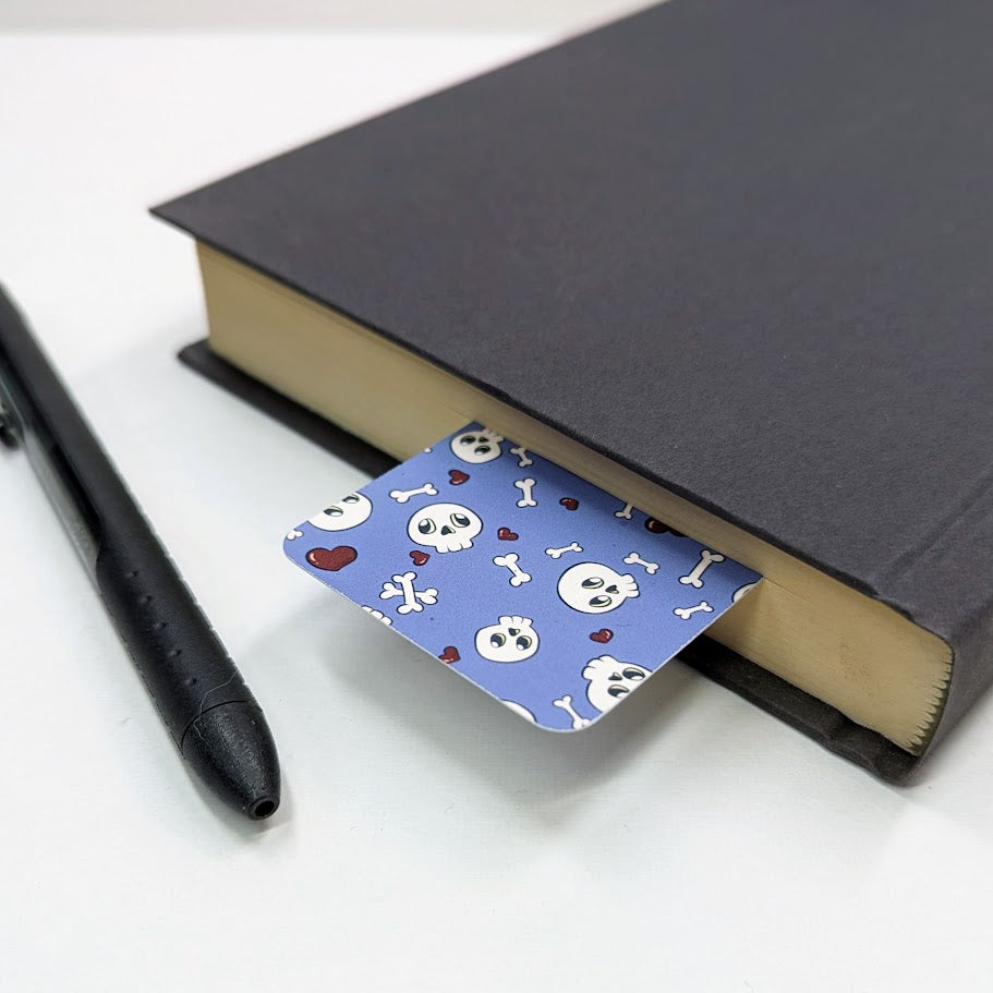 Skulls Paper Bookmark