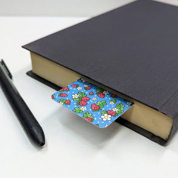 Strawberries Paper Bookmark