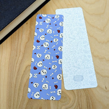 Skulls Paper Bookmark