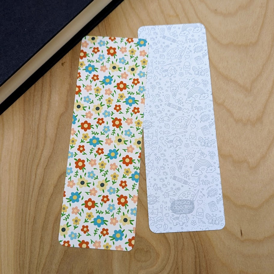 Summer Floral Paper Bookmark