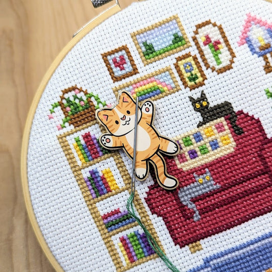 Ginger Cat Needle Minder