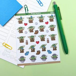 Baby Alien Sticker Sheet