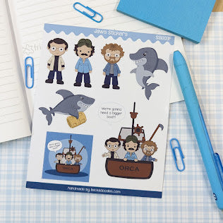 Jaws Sticker Sheet