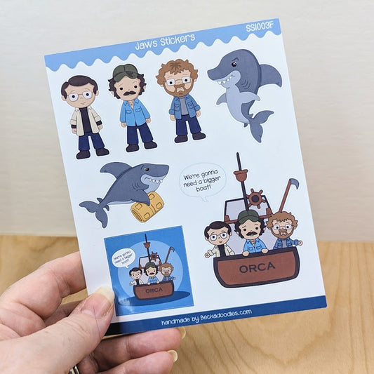 Jaws Sticker Sheet