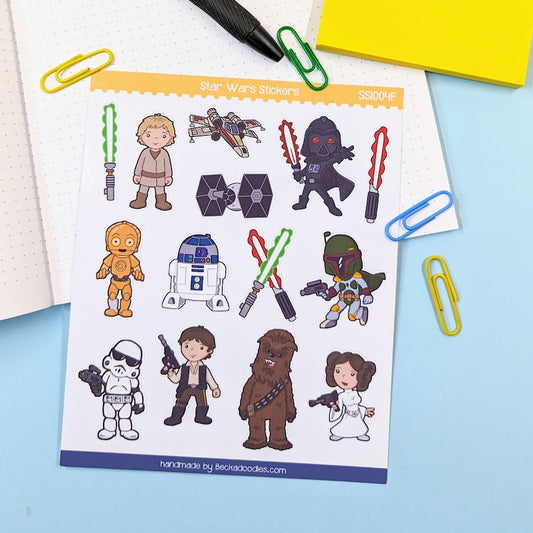 Star Heroes Sticker Sheet