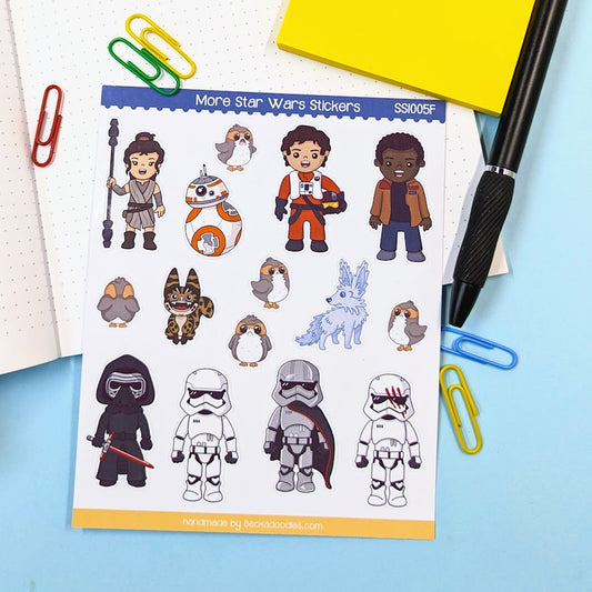 Star Heroes Sequel Sticker Sheet