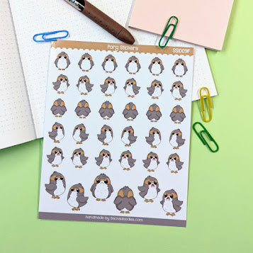 Space Birds Sticker Sheet