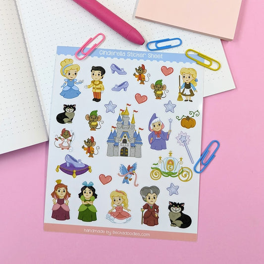 Cinderella Sticker Sheet