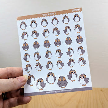 Space Birds Sticker Sheet