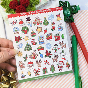 Christmas Mini Doodle Sticker Sheet