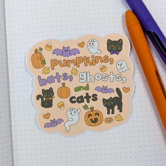 Halloween Words Sticker