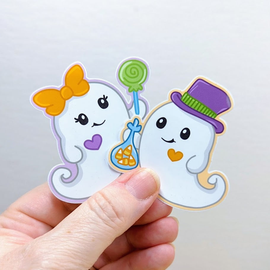 Ghost Couple Sticker