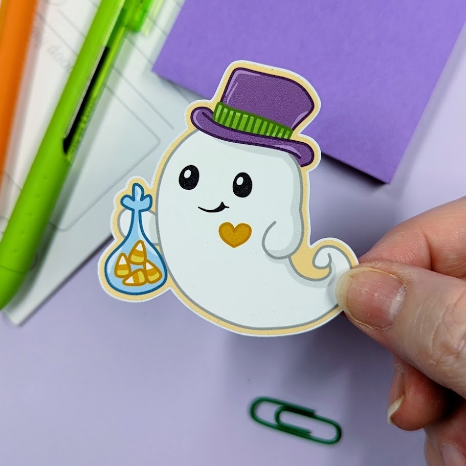 Ghost Couple Sticker