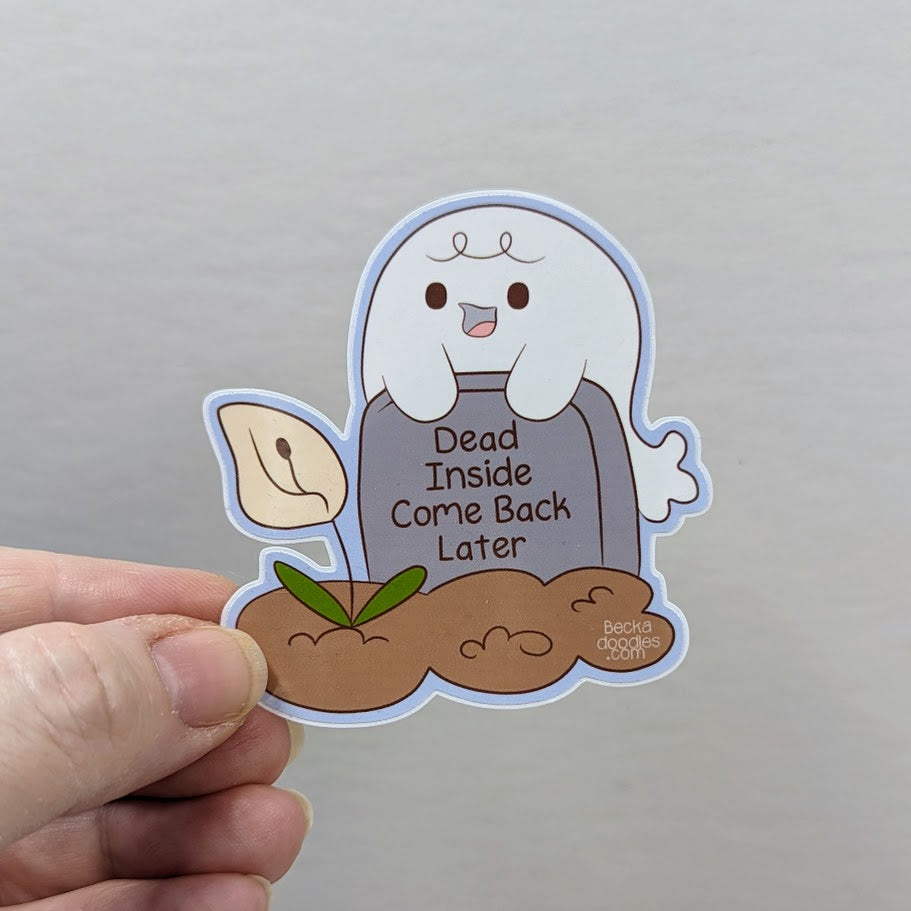 Dead Inside Ghost Sticker