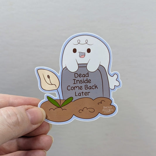 Dead Inside Ghost Sticker