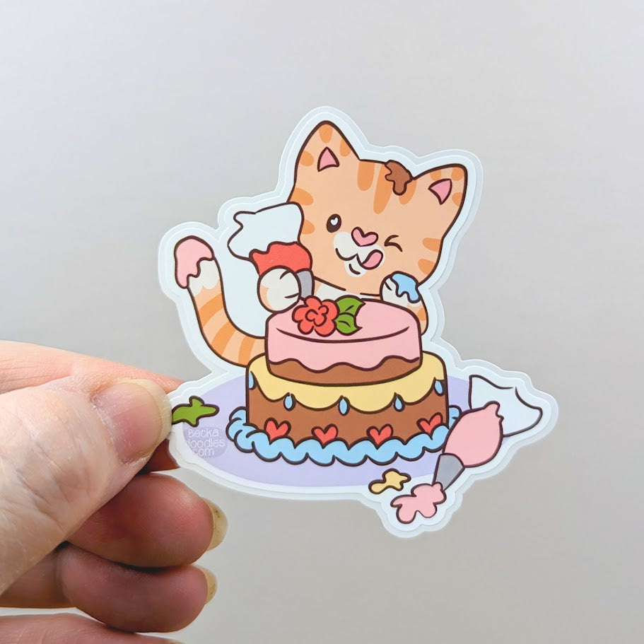 Baker Cat Sticker