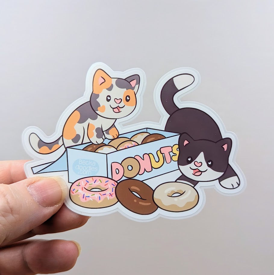 Donut Kittens Sticker