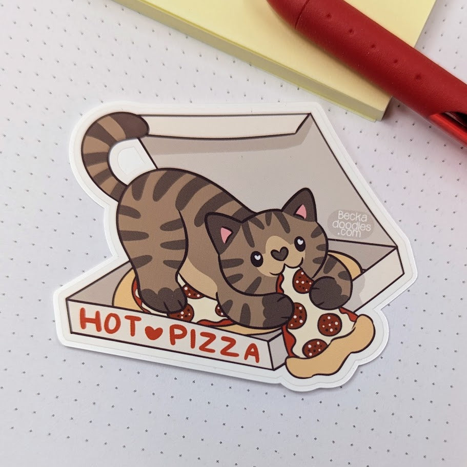 Pizza Cat Sticker