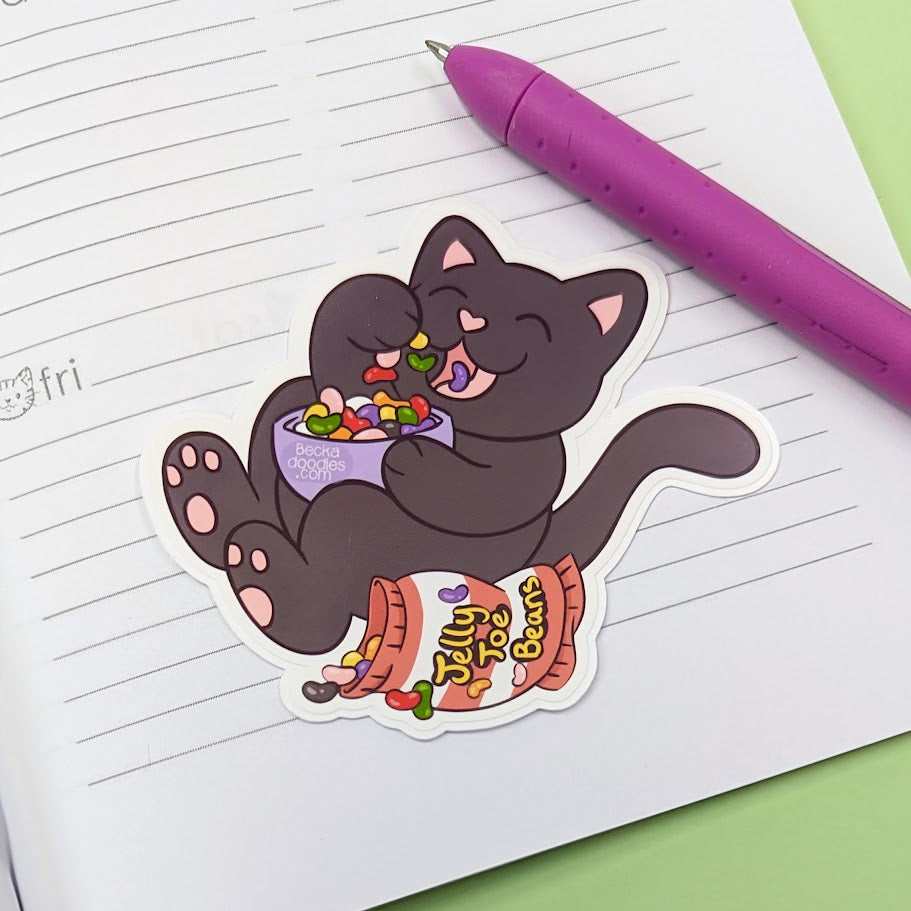 Jelly Beans Cat Sticker