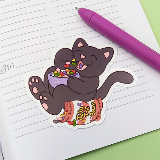 Jelly Beans Cat Sticker