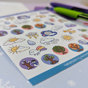 Weather Sticker Sheet