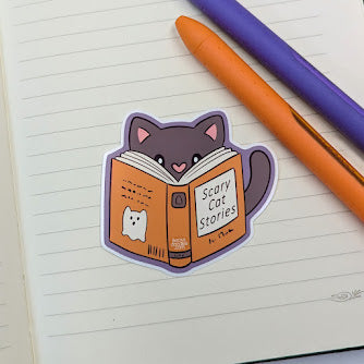 Scary Stories Cat Sticker