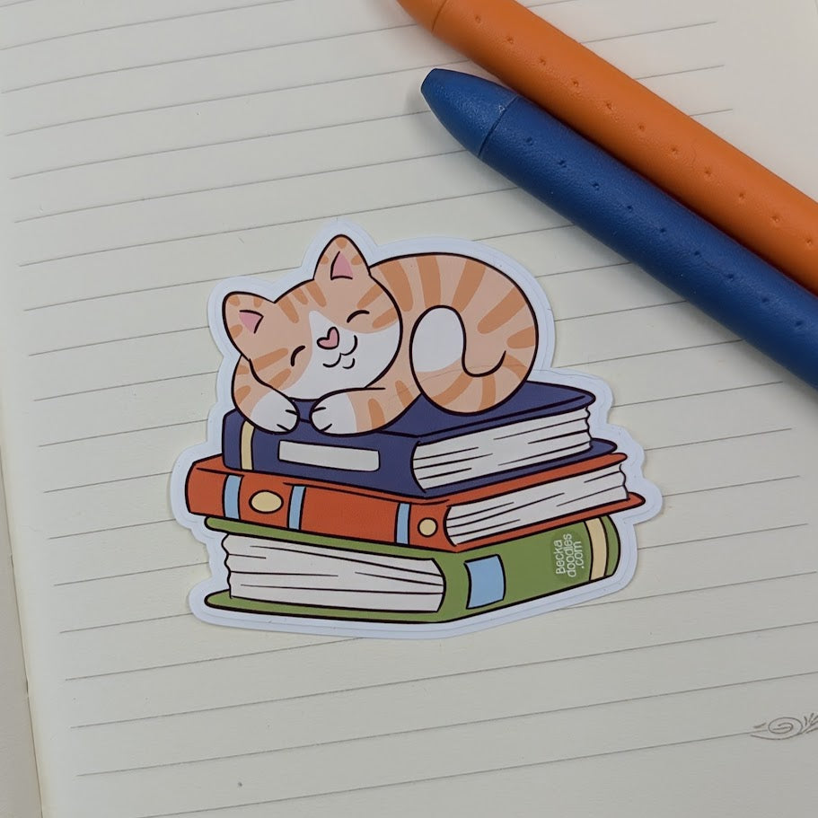 Ginger Cat Books Sticker