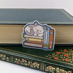 Book Cat Nap Sticker