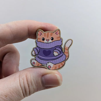 Chunky Sweater Cat Needle Minder
