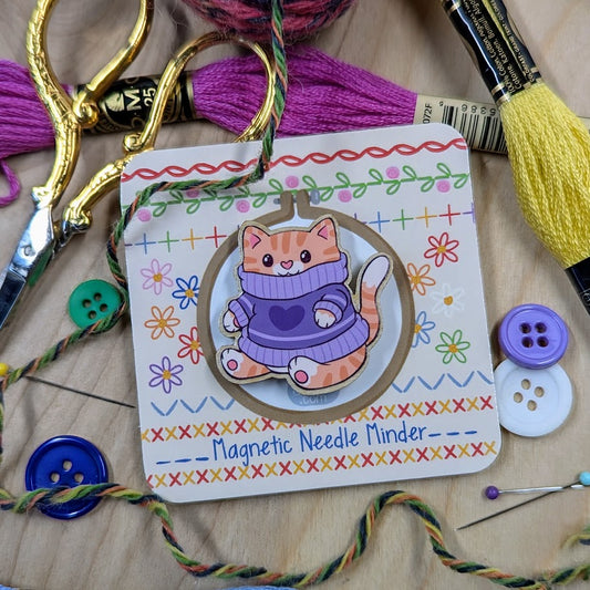 Chunky Sweater Cat Needle Minder