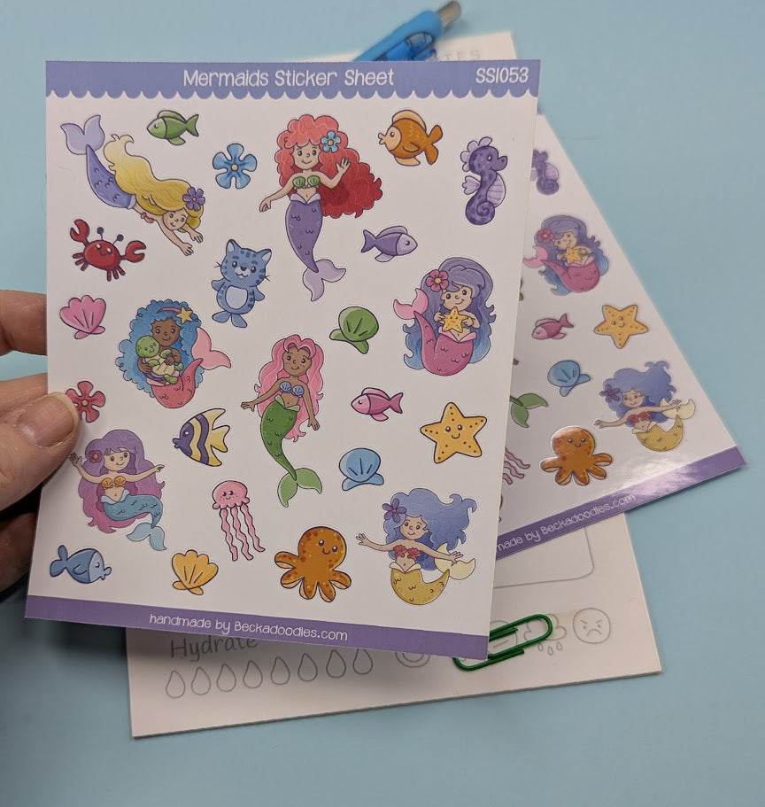 Mermaids Sticker Sheet