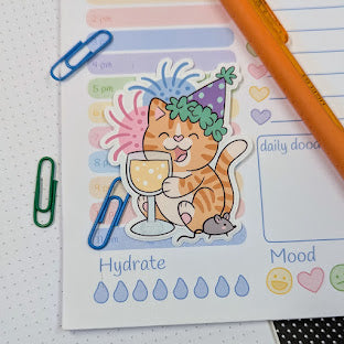 Party Cat Sticker