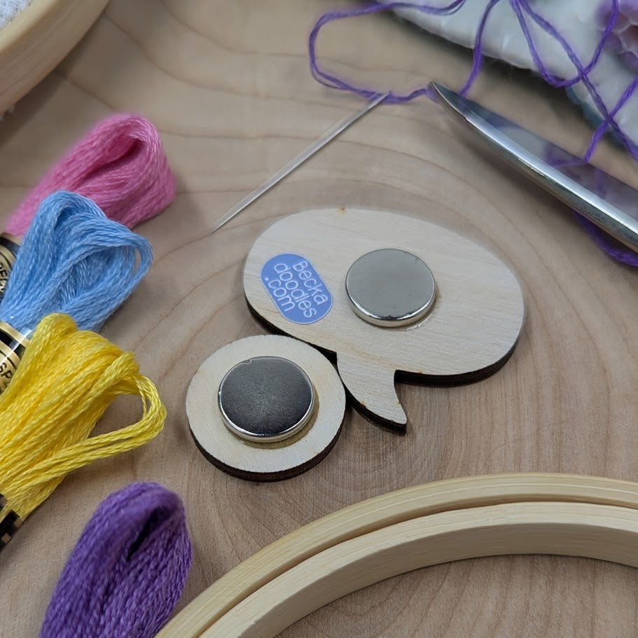 Will Not Yield Wooden Needle Minder