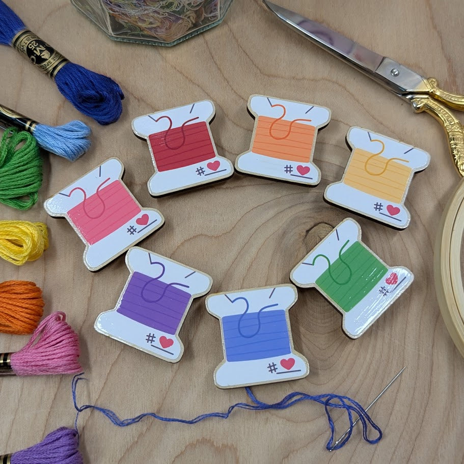 Rainbow Bobbin Needle Minder