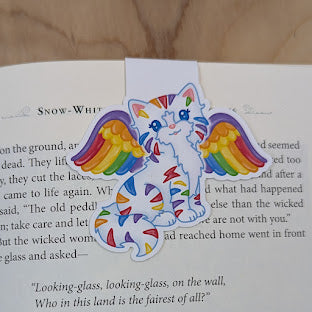 Rainbow Fairy Cat Magnetic Bookmark