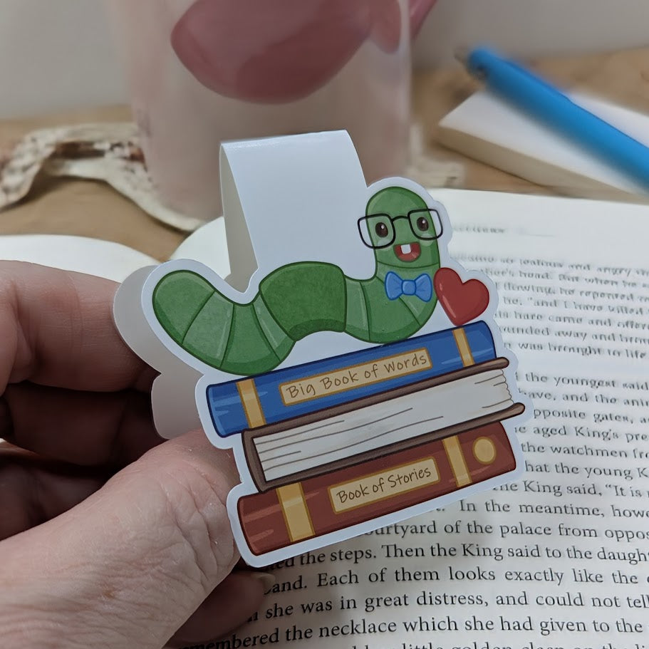 Book Worm Magnetic Bookmark