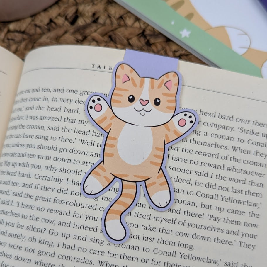 Ginger Cat Magnetic Bookmark