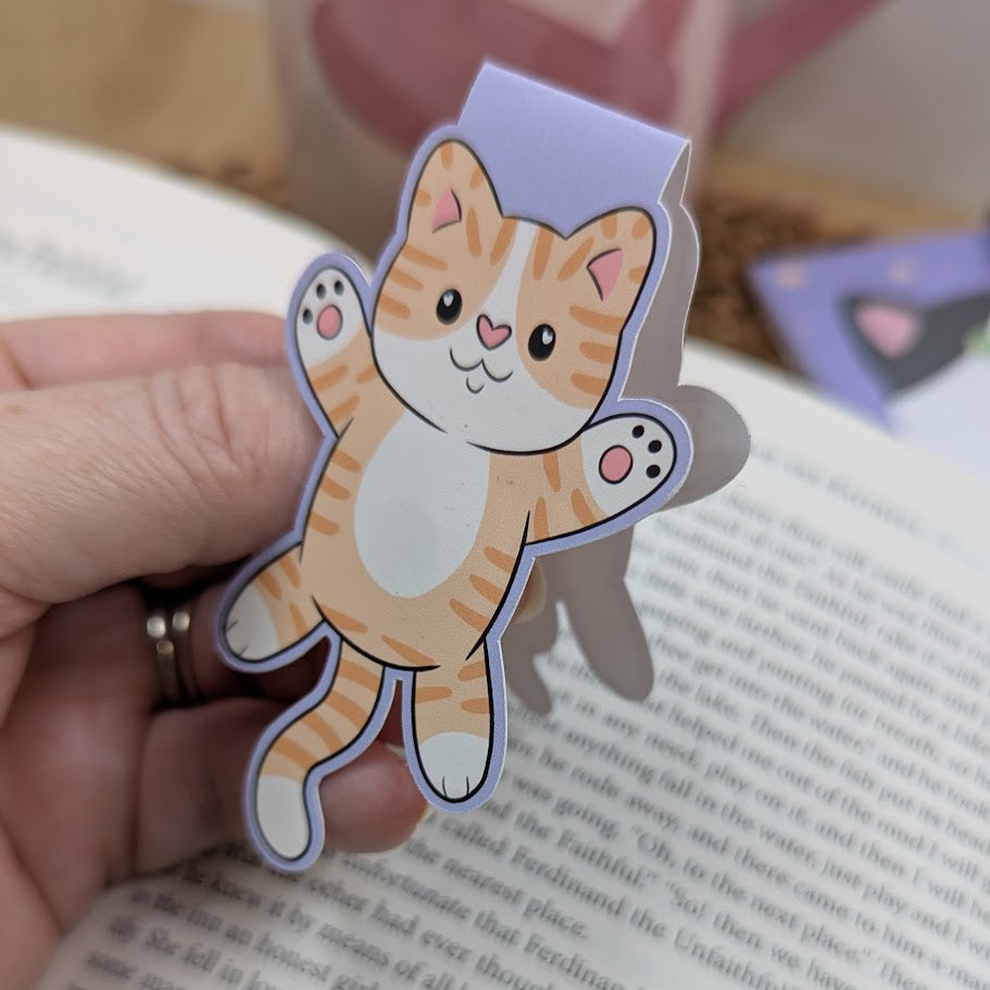 Ginger Cat Magnetic Bookmark