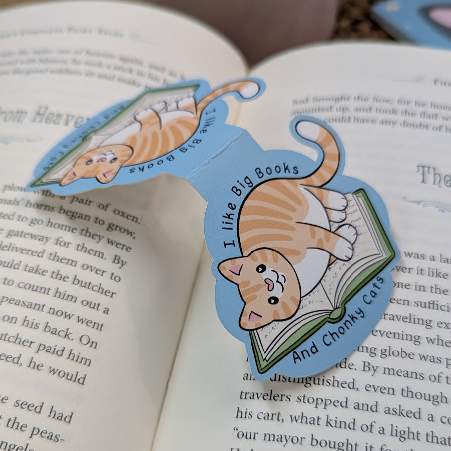 I Like Chonky Cats and Big Books Magnetic Bookmark
