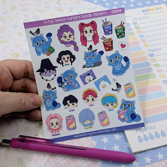 Demon Hunters Sticker Sheet