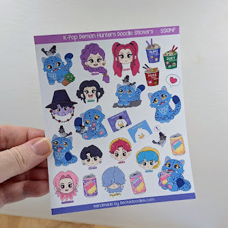Demon Hunters Sticker Sheet