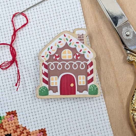 Gingerbread House Needle Minder